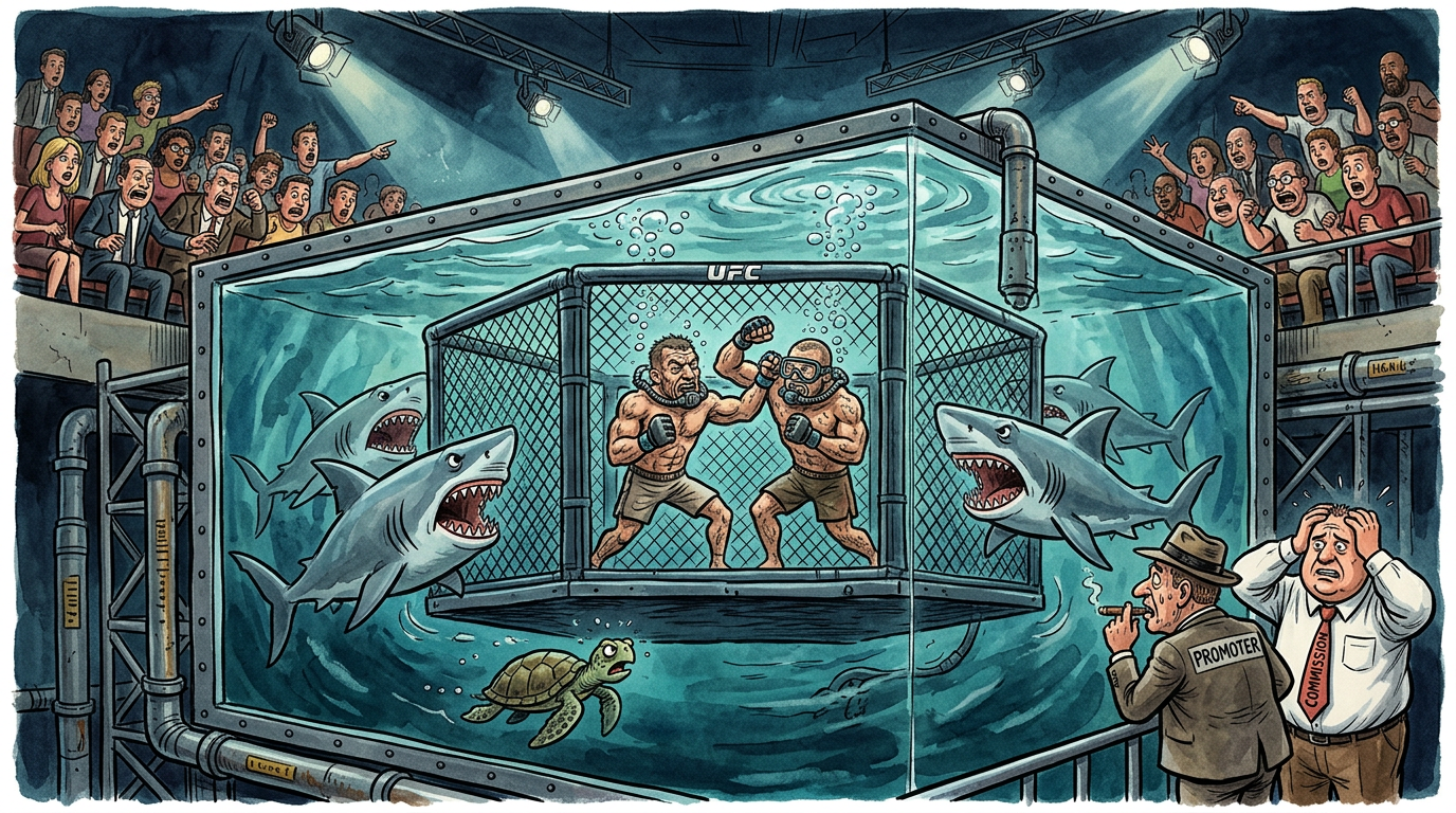 UFC 305 to Feature Octagon Inside a Functional Shark Tank