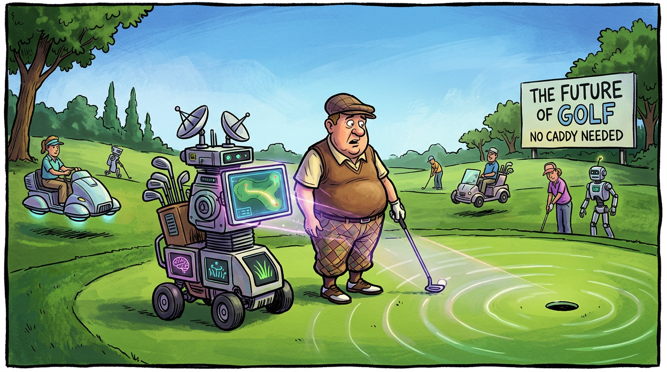 Pro Golfers Replacing Caddies with Sentient AI Grass-Whisperers