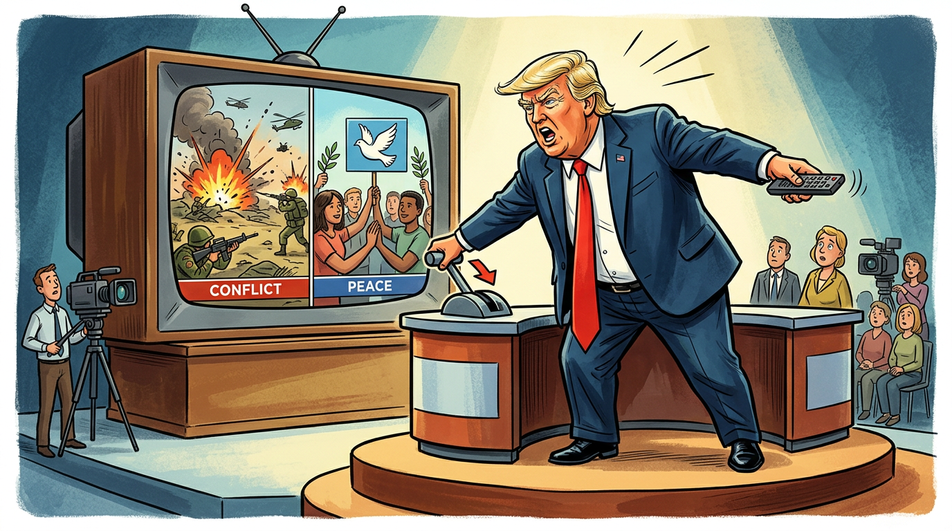 TRUMP DEMANDS CEASEFIRE END BECAUSE PEACE IS 'BAD FOR RATINGS'