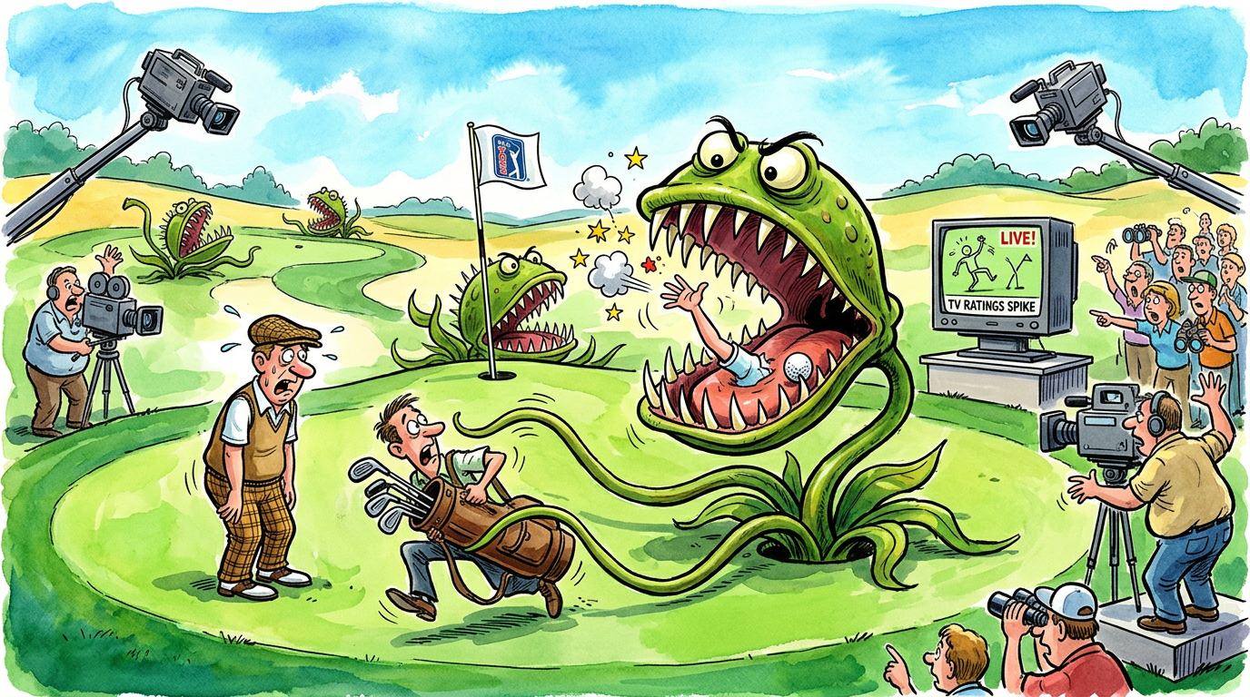 PGA Tour to Replace Holes with Giant Venus Flytraps to Increase TV Ratings