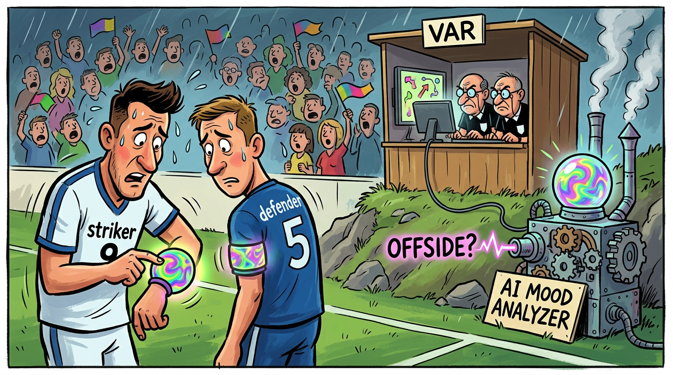 Soccer: VAR Offside Calls Now Influenced By AI 'Mood Rings' on Players