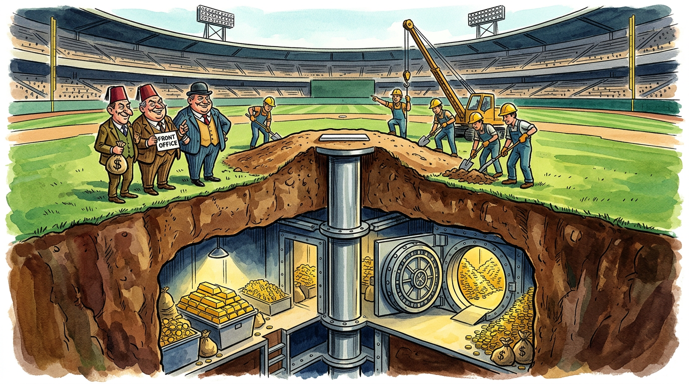 Dodgers Front Office Installs Subterranean Gold Vault Under Pitcher’s Mound
