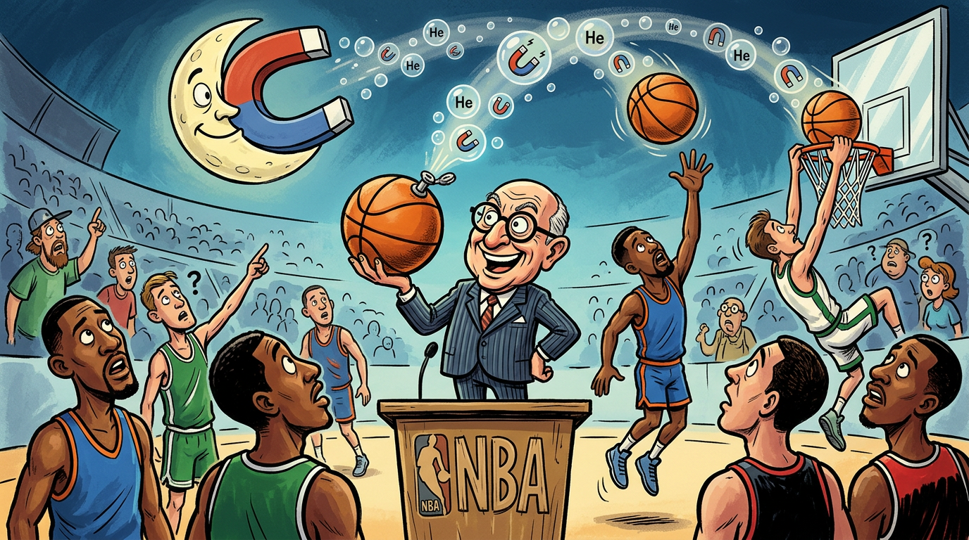 NBA Commish Confirms Balls Are Filled With Magnetic Helium