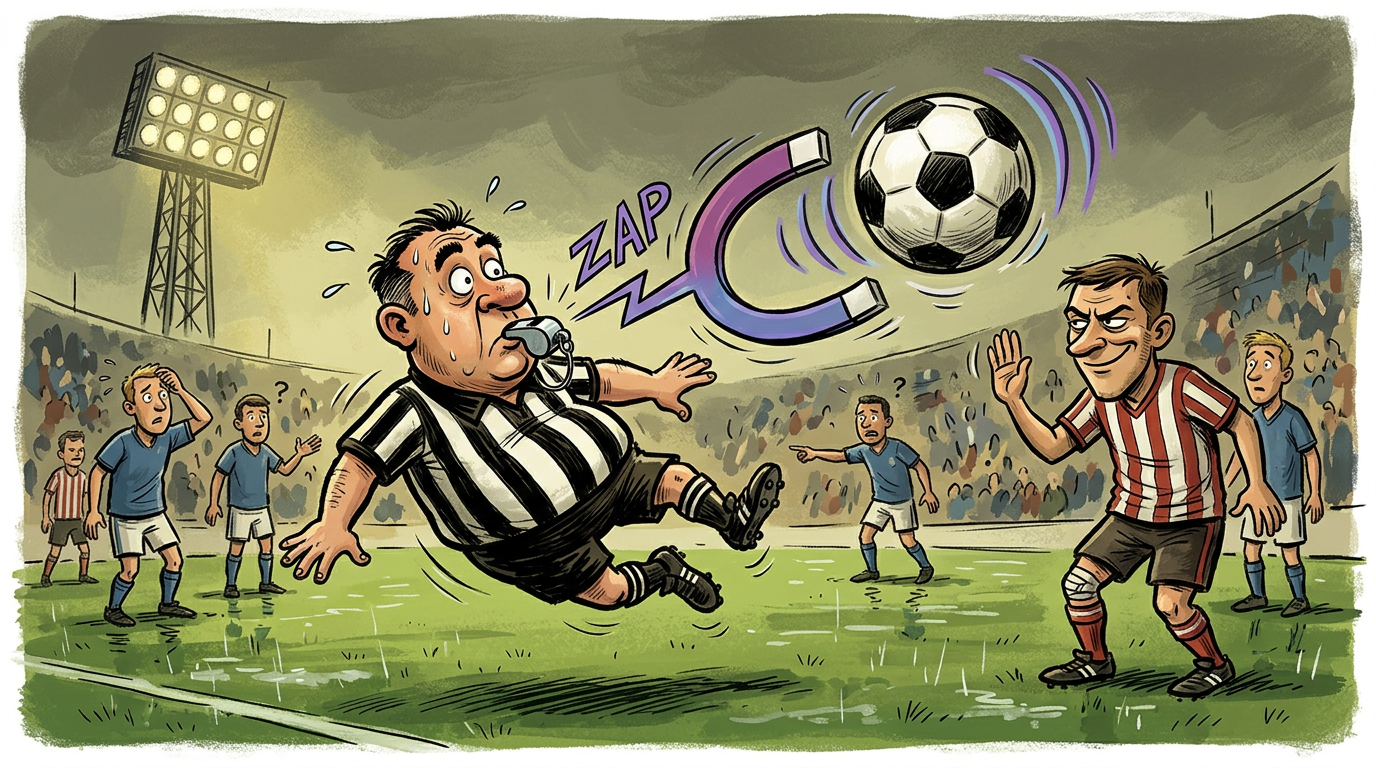 Soccer Ball Contains Secret Magnet Tuned to the Referee’s Whistle