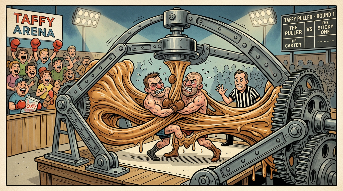 UFC 305 Main Event to be Fought Inside an Active Industrial Taffy Puller