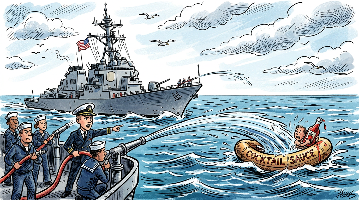 U.S. Navy Successfully Defends Nation From Unauthorized Cocktail Sauce