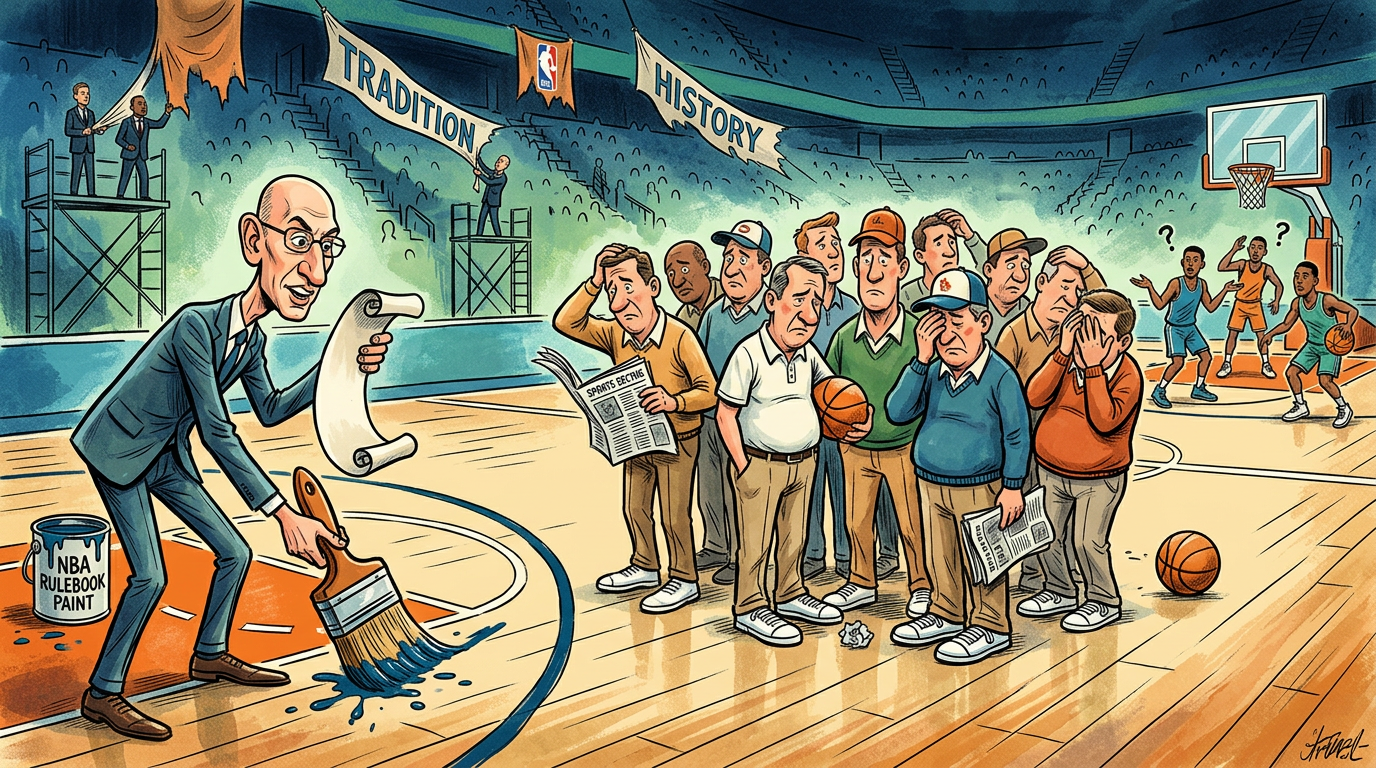 Adam Silver to Mandate Five-Point Line in Effort to Alienate Last Remaining Dads